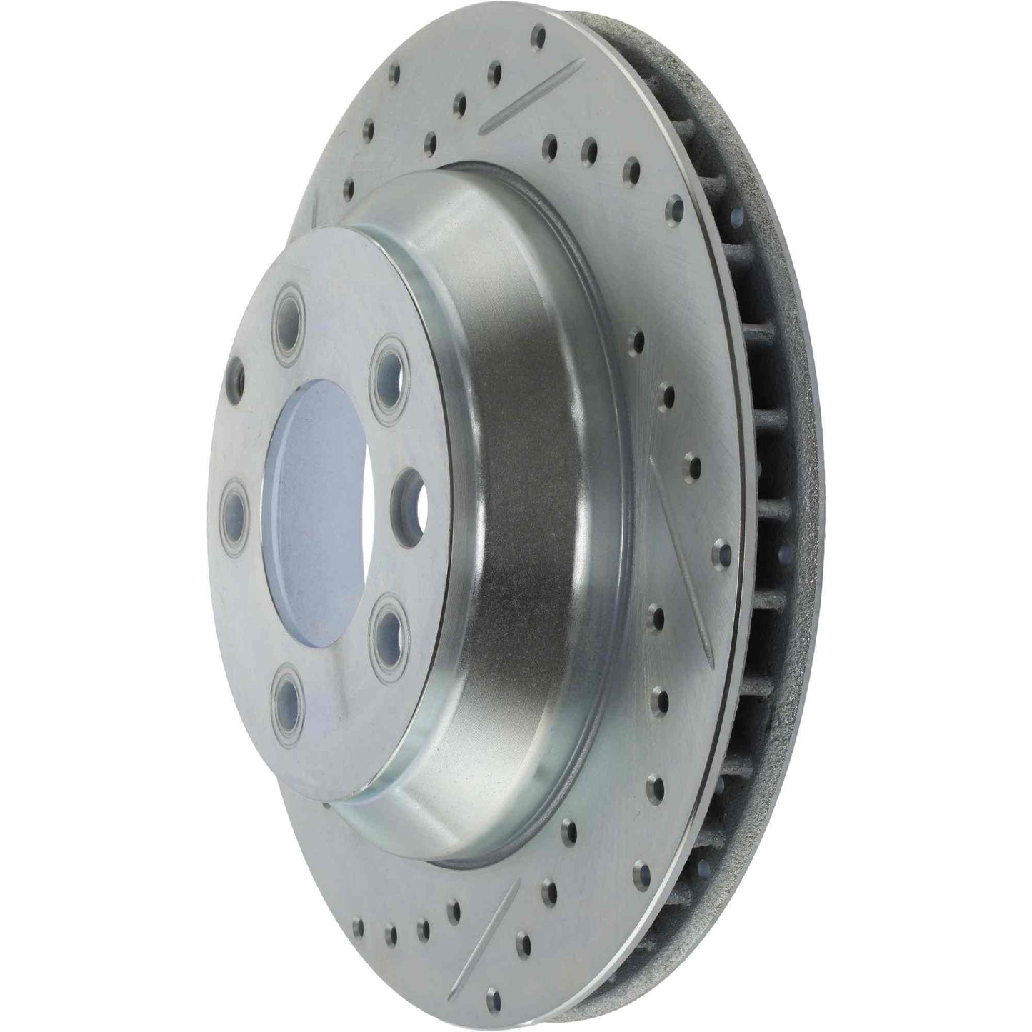 StopTech Select Sport Drilled And Slotted Brake Rotor;Front And Rear Right