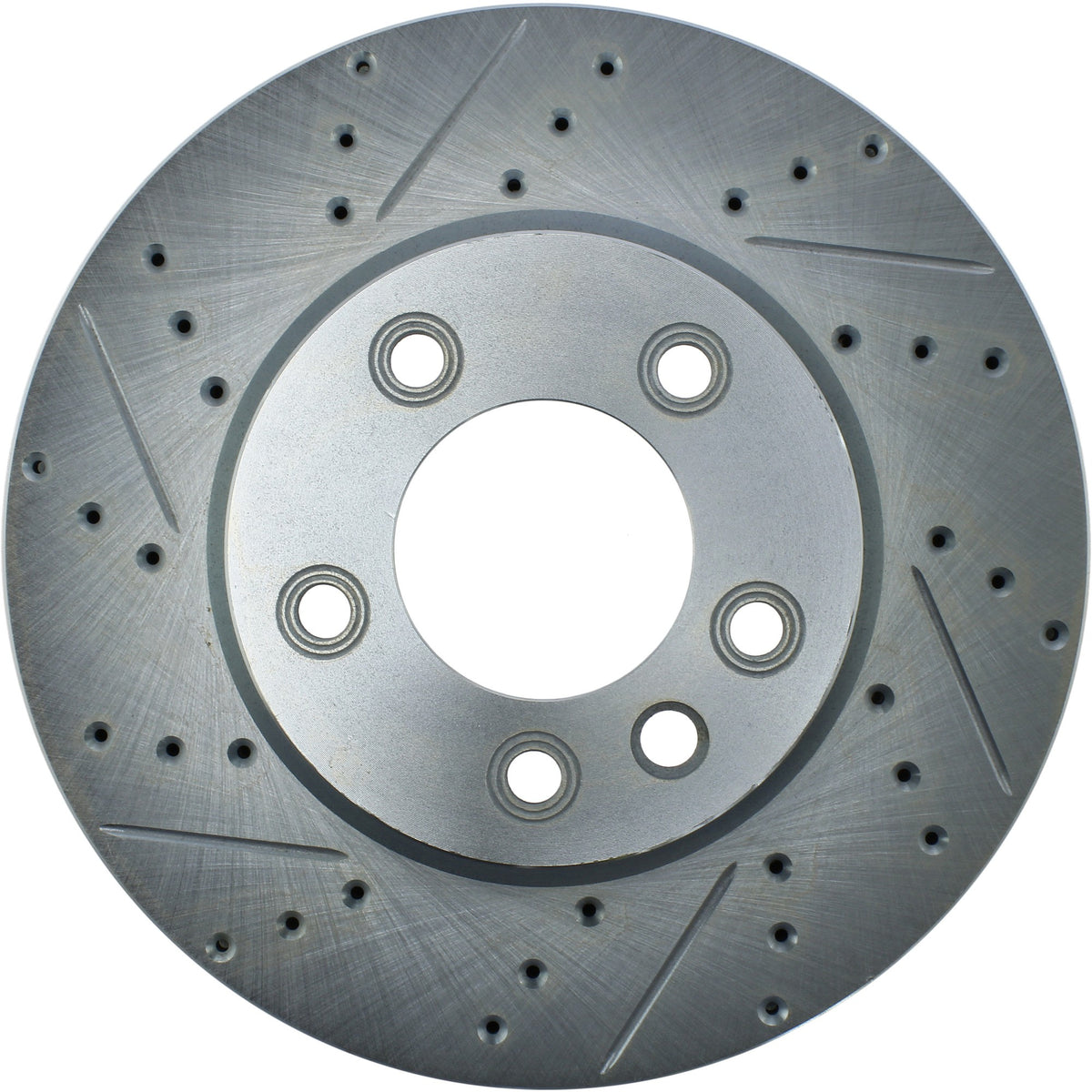 StopTech Select Sport Drilled And Slotted Brake Rotor; Front Right