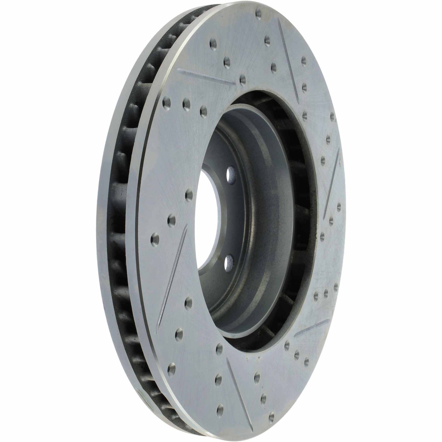 StopTech Select Sport Drilled And Slotted Brake Rotor; Front Right