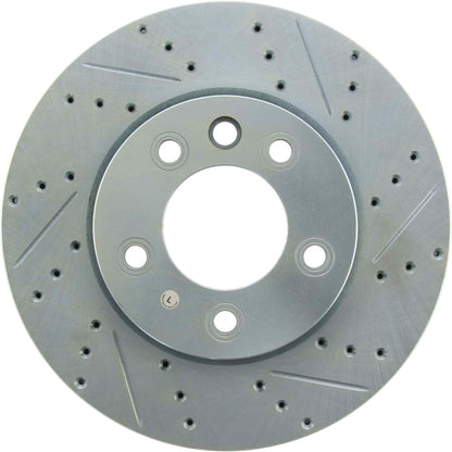 StopTech Select Sport Drilled And Slotted Brake Rotor; Front Left