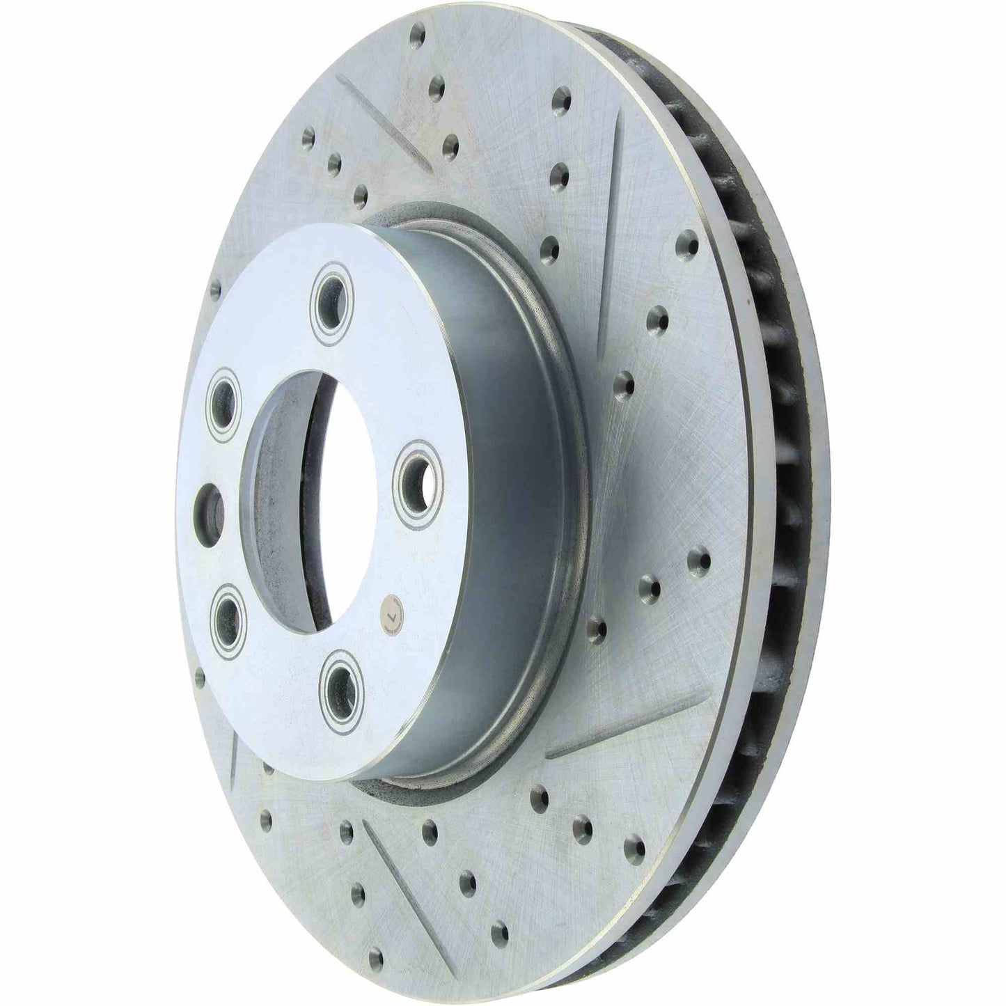 StopTech Select Sport Drilled And Slotted Brake Rotor; Front Left