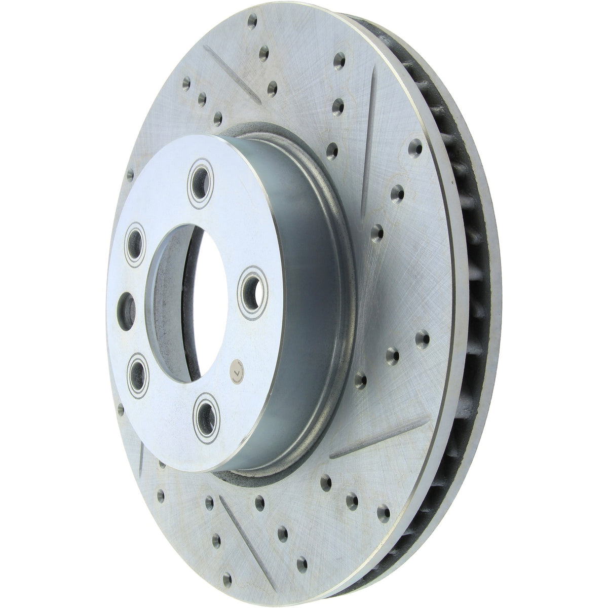 StopTech Select Sport Drilled And Slotted Brake Rotor; Front Left