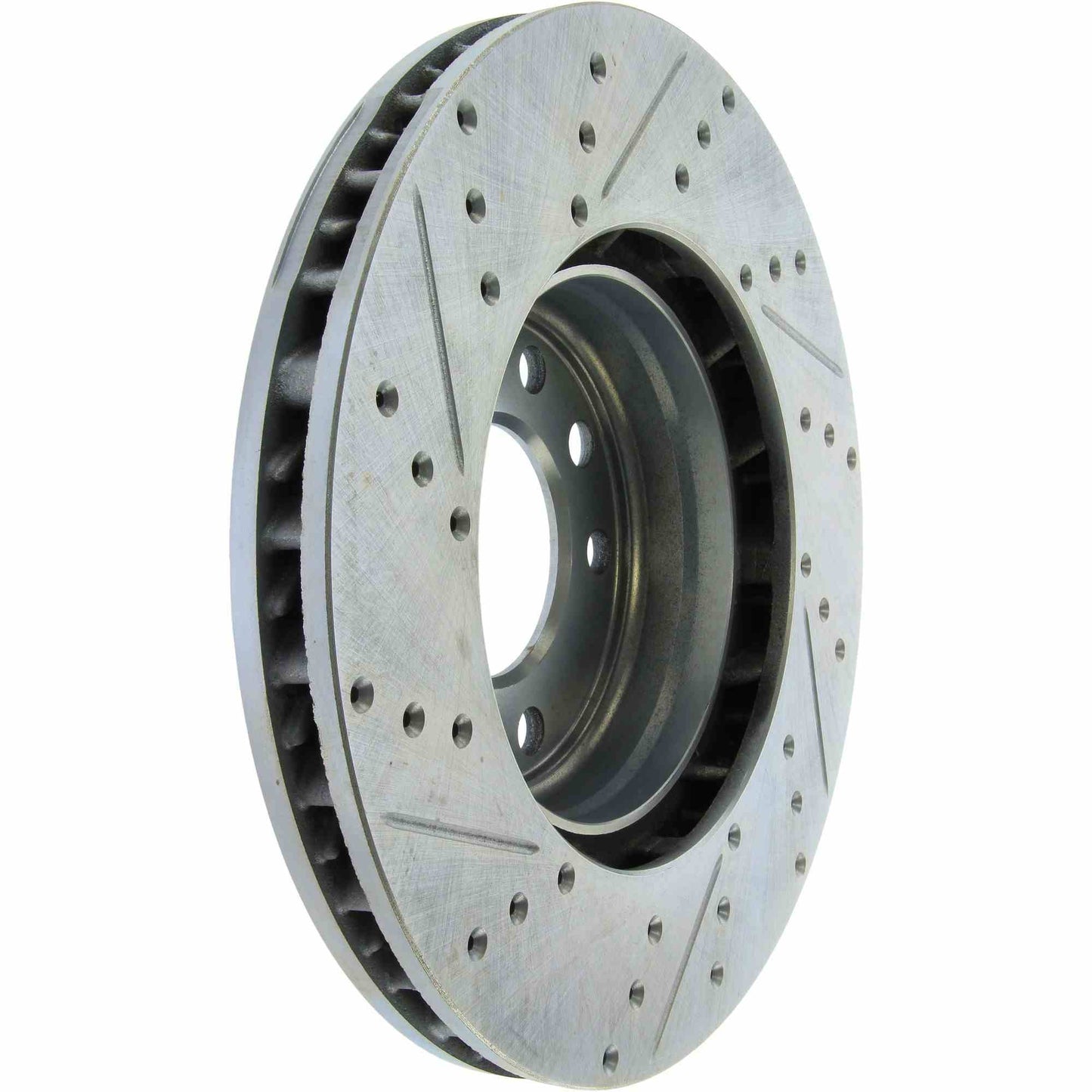 StopTech Select Sport Drilled And Slotted Brake Rotor; Front Left