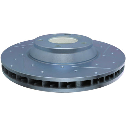 StopTech Select Sport Drilled And Slotted Brake Rotor; Front Left