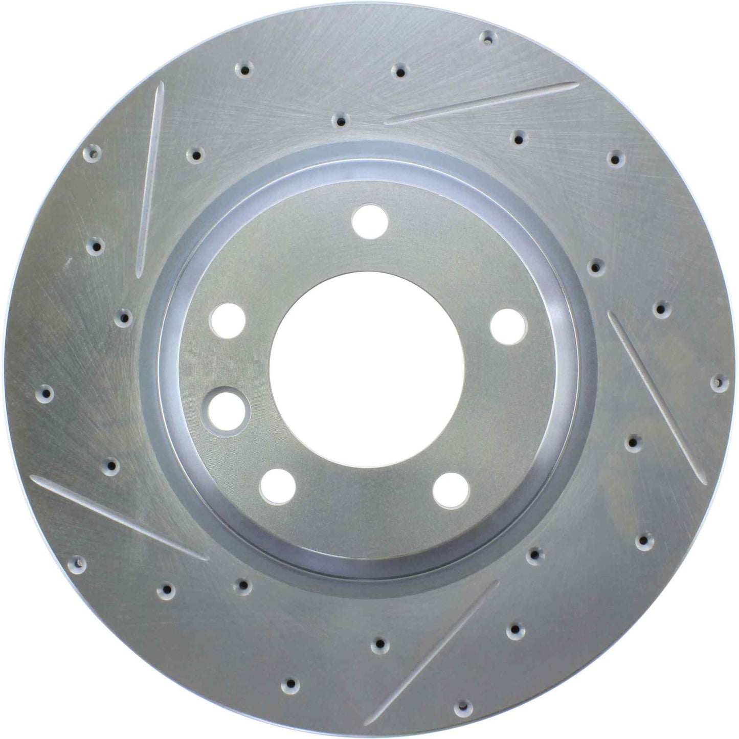 StopTech Select Sport Drilled And Slotted Brake Rotor; Front Right