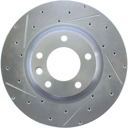StopTech Select Sport Drilled And Slotted Brake Rotor; Front Right