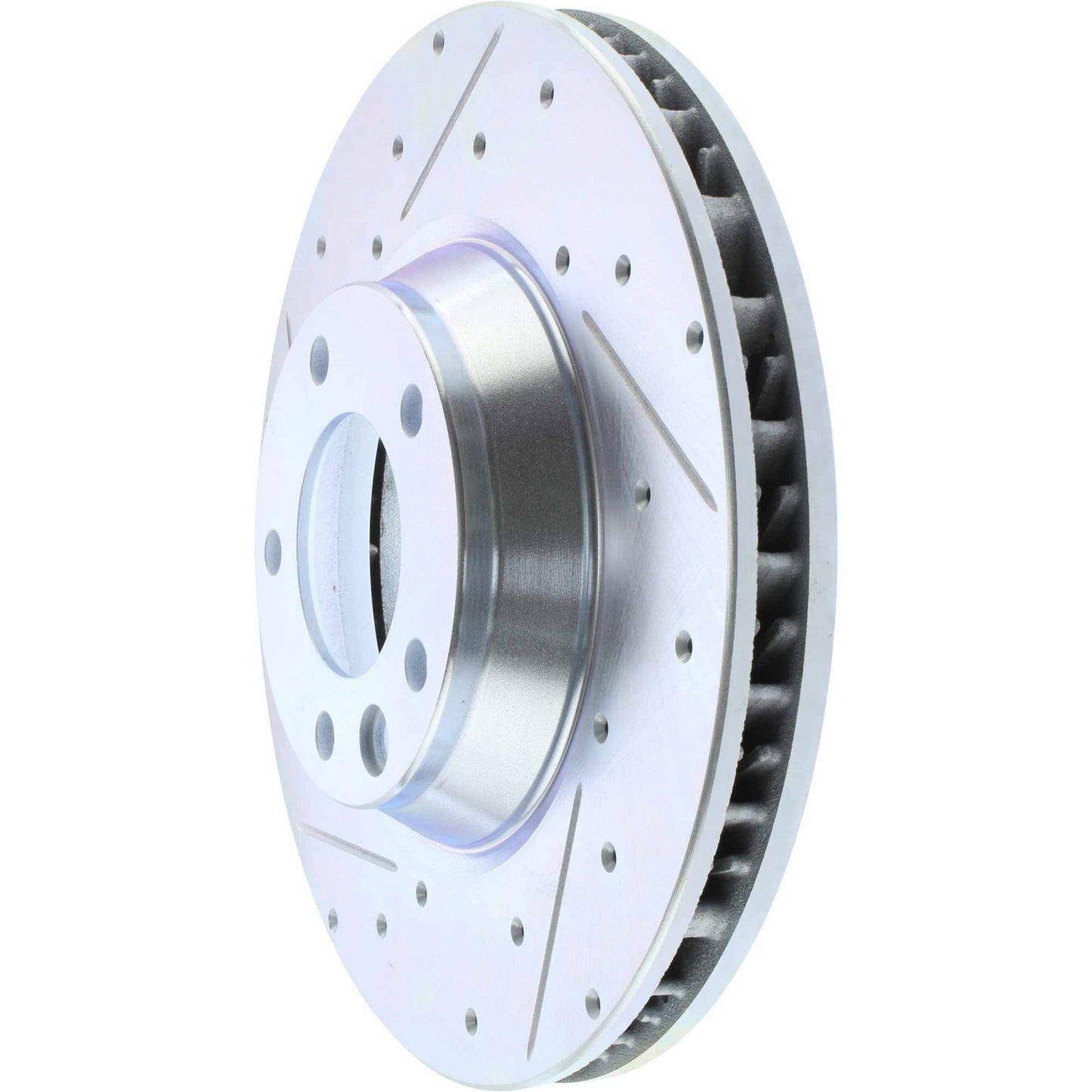 StopTech Select Sport Drilled And Slotted Brake Rotor; Front Right