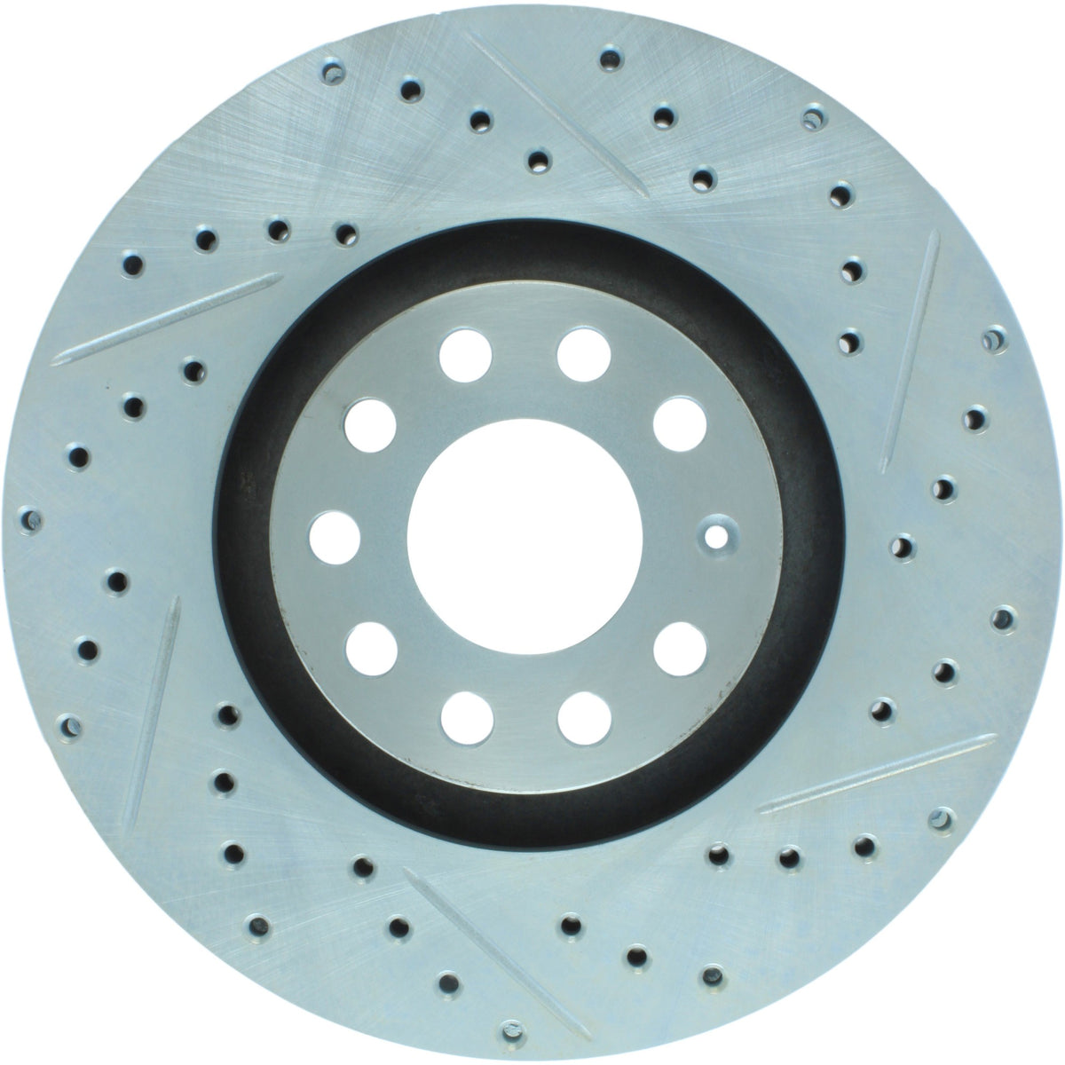 StopTech Select Sport Drilled And Slotted Brake Rotor; Front Left