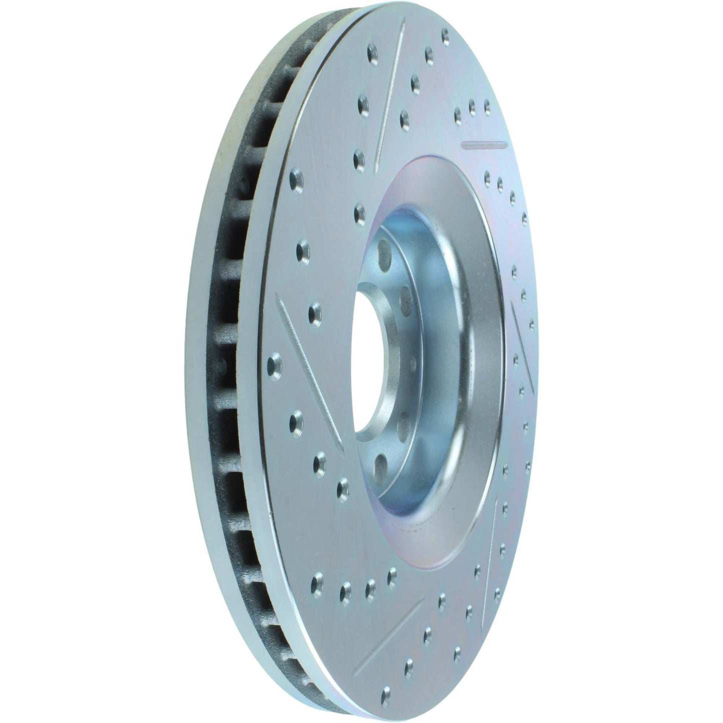 StopTech Select Sport Drilled And Slotted Brake Rotor; Front Left