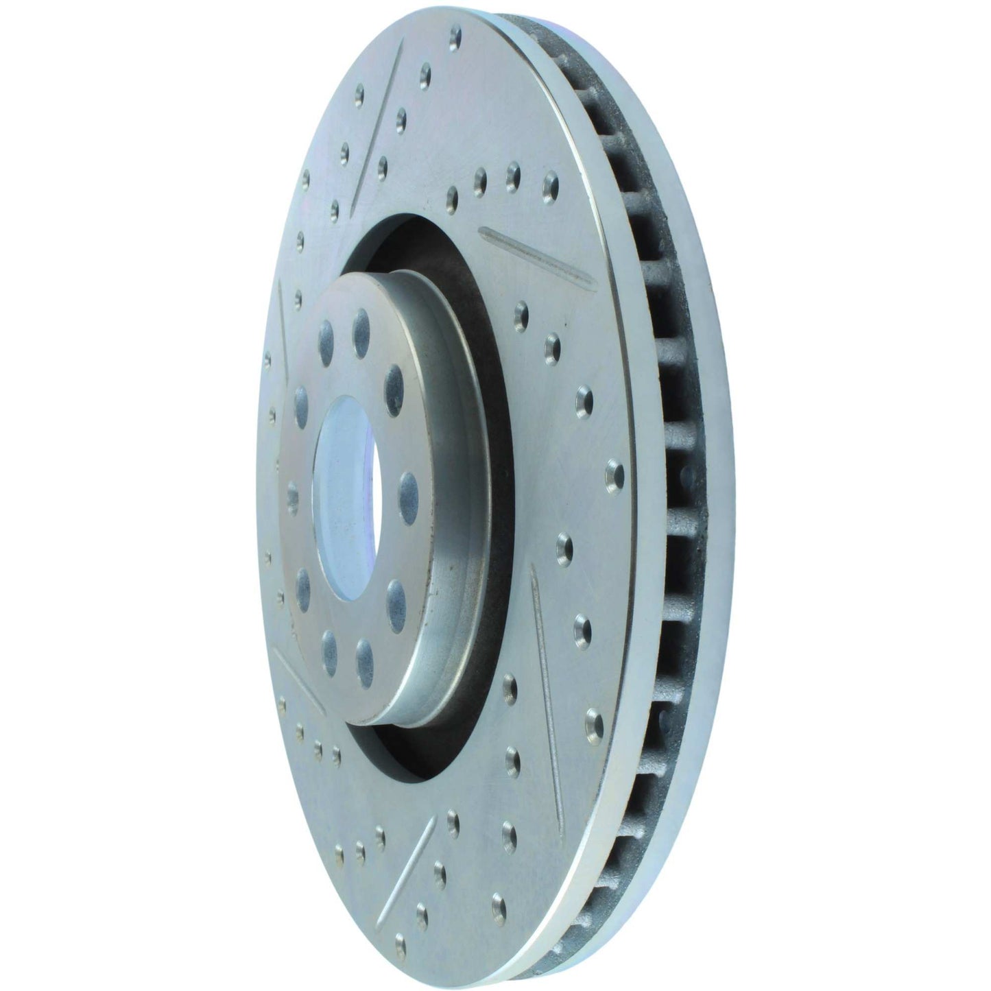 StopTech Select Sport Drilled And Slotted Brake Rotor; Front Right