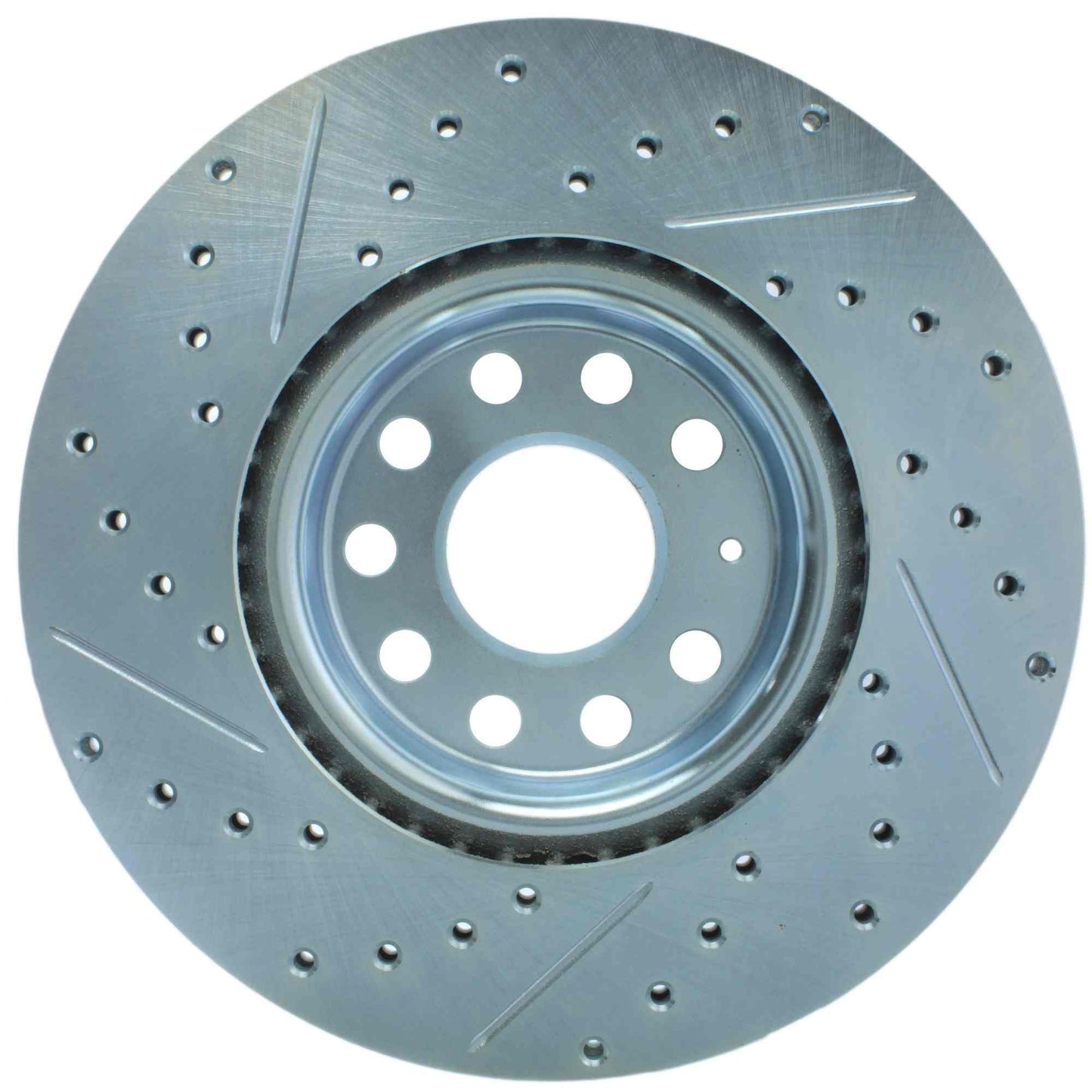 StopTech Select Sport Drilled And Slotted Brake Rotor; Front Left