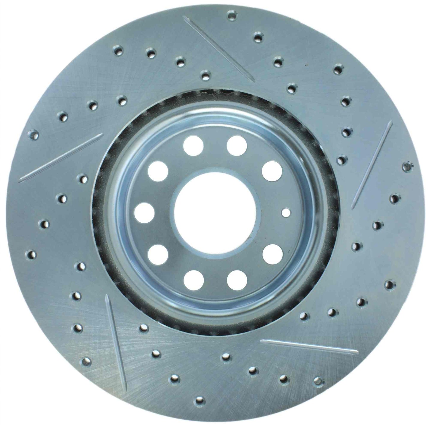 StopTech Select Sport Drilled And Slotted Brake Rotor; Front Right