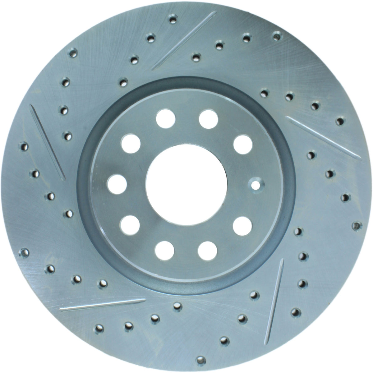 StopTech Select Sport Drilled And Slotted Brake Rotor; Front Right