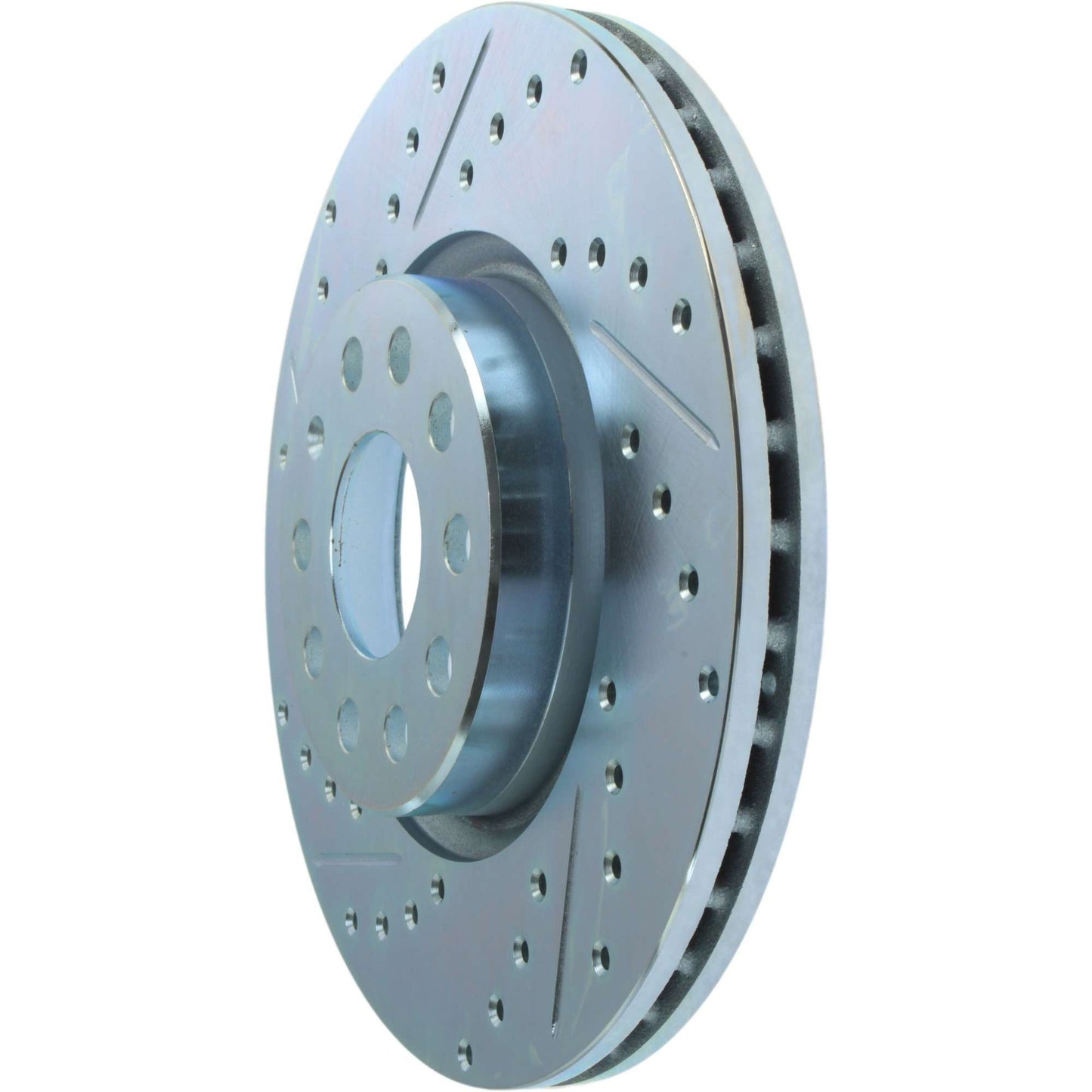 StopTech Select Sport Drilled And Slotted Brake Rotor; Front Right