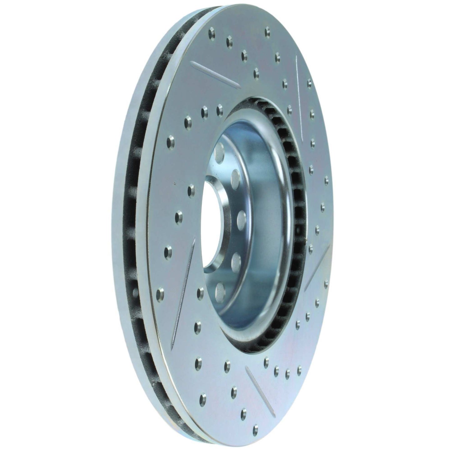 StopTech Select Sport Drilled And Slotted Brake Rotor; Front Right