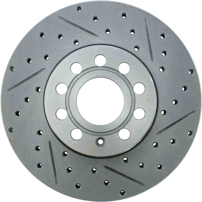 StopTech Select Sport Drilled And Slotted Brake Rotor;Front And Rear Left