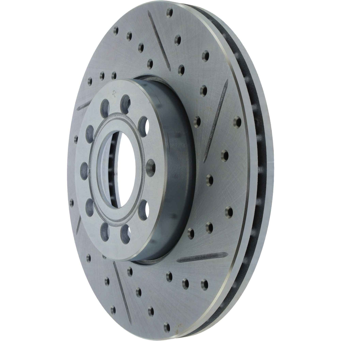 StopTech Select Sport Drilled And Slotted Brake Rotor;Front And Rear Left
