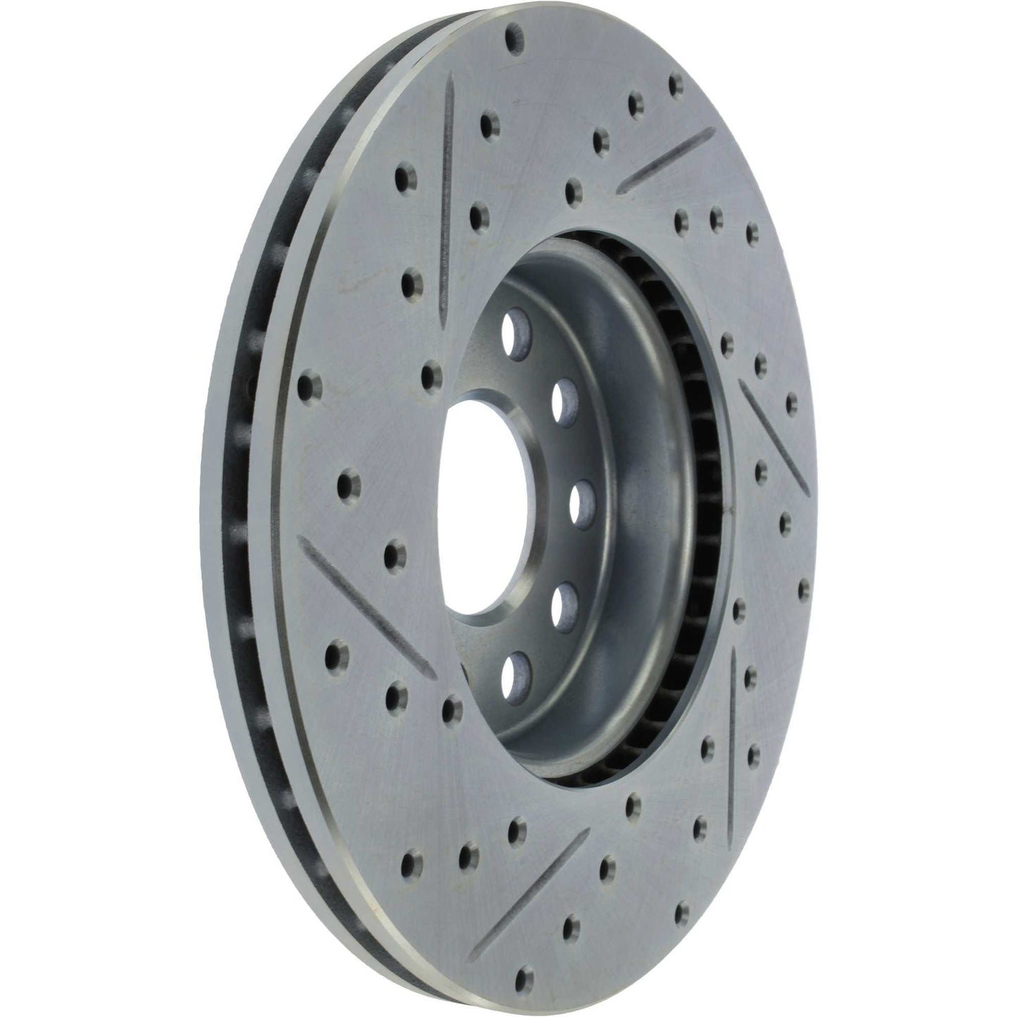 StopTech Select Sport Drilled And Slotted Brake Rotor;Front And Rear Left