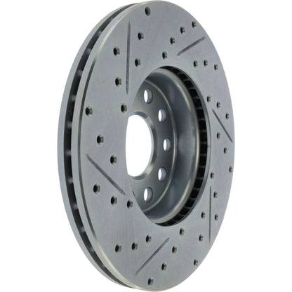 StopTech Select Sport Drilled And Slotted Brake Rotor;Front And Rear Left