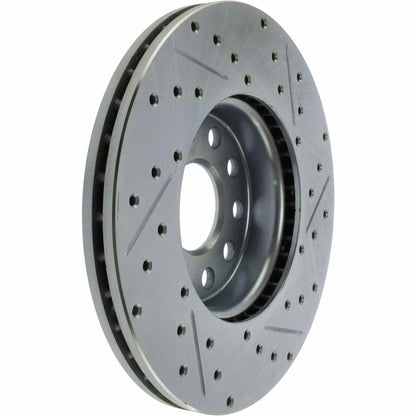 StopTech Select Sport Drilled And Slotted Brake Rotor;Front And Rear Right