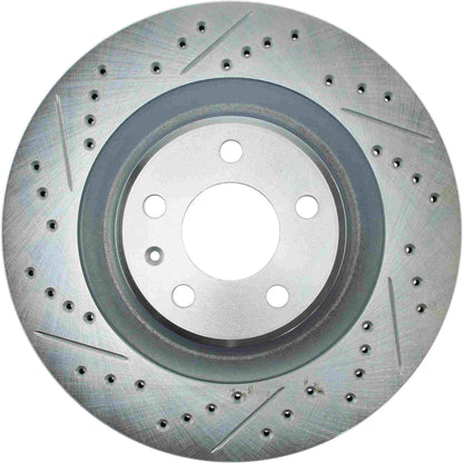StopTech Select Sport 14-19 Audi A4i Slotted and Drilled Right Rear Rotor 227.33137R