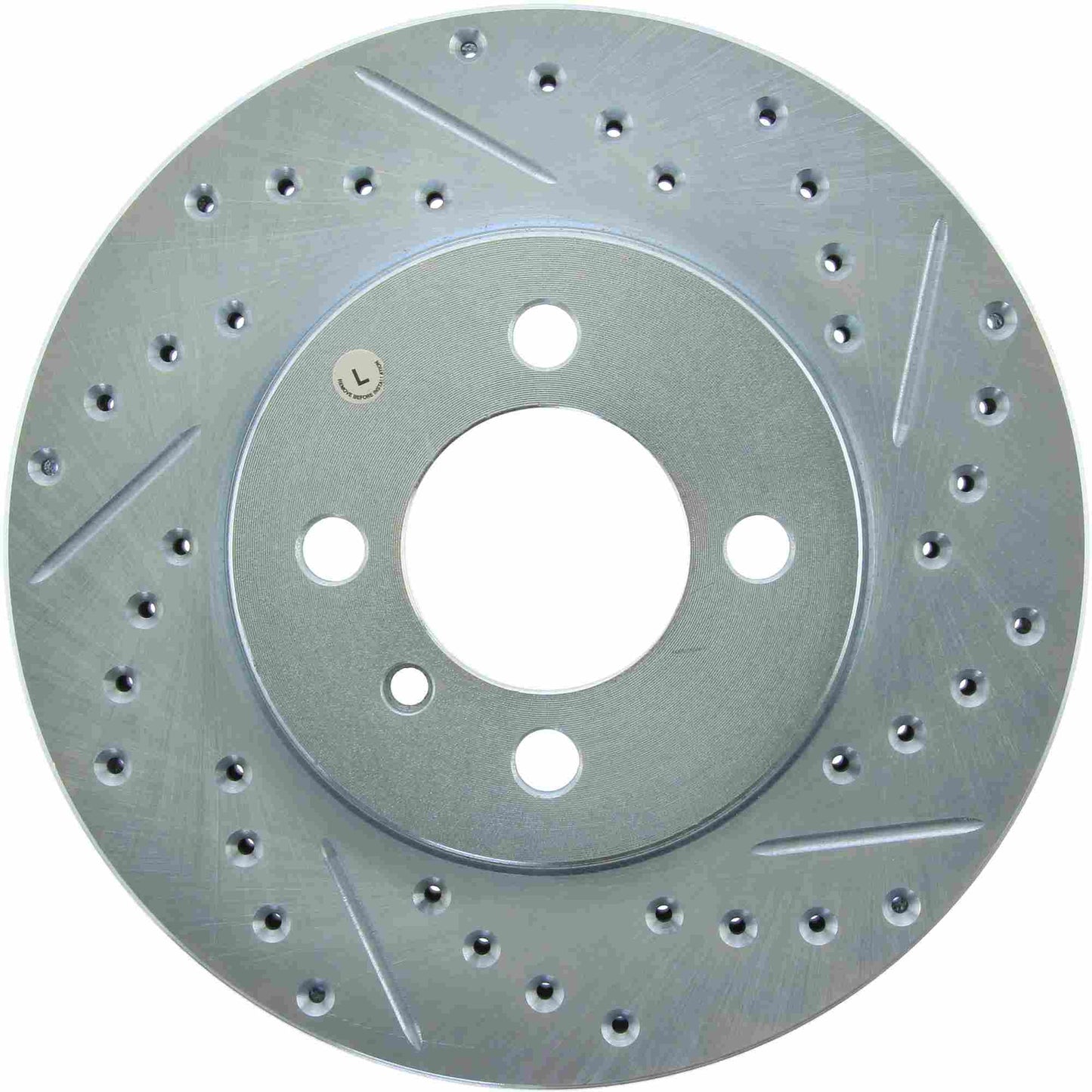 StopTech Select Sport Drilled And Slotted Brake Rotor; Front Left