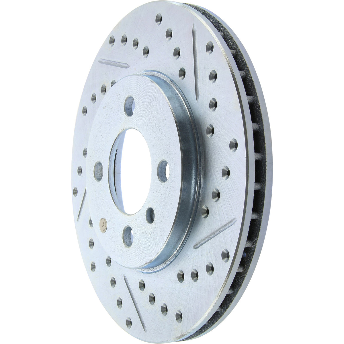 StopTech Select Sport Drilled And Slotted Brake Rotor; Front Left