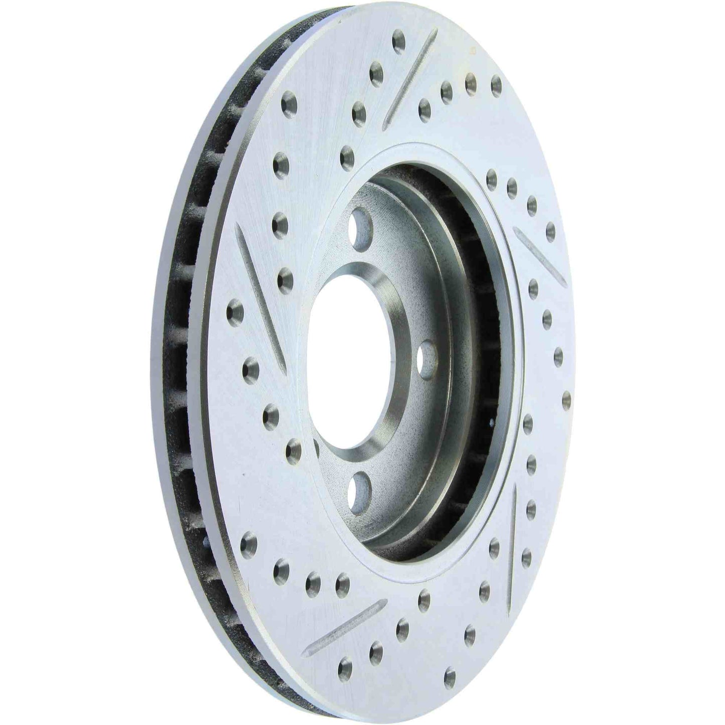 StopTech Select Sport Drilled And Slotted Brake Rotor; Front Left