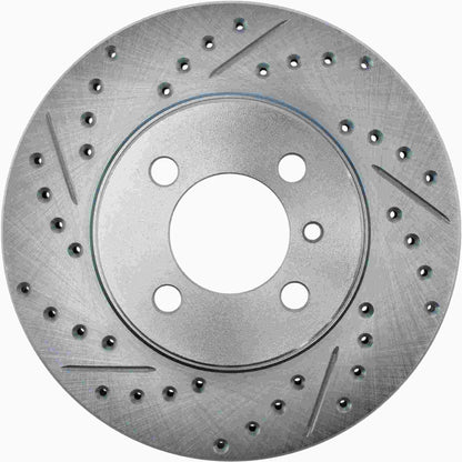 StopTech Select Sport Drilled And Slotted Brake Rotor; Front Right