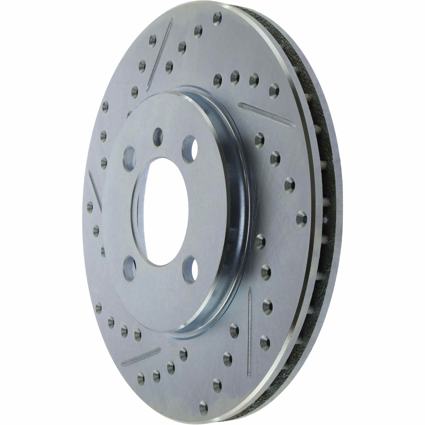StopTech Select Sport Drilled And Slotted Brake Rotor; Front Right