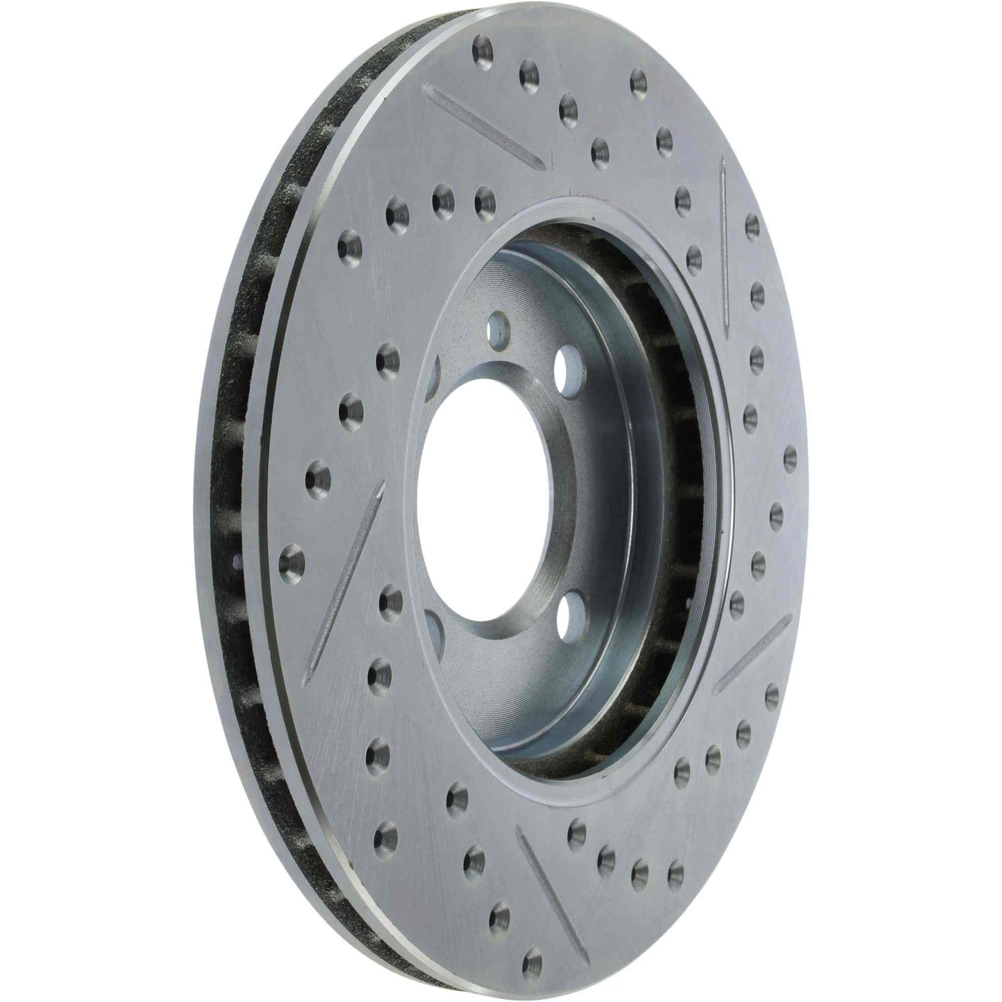 StopTech Select Sport Drilled And Slotted Brake Rotor; Front Right