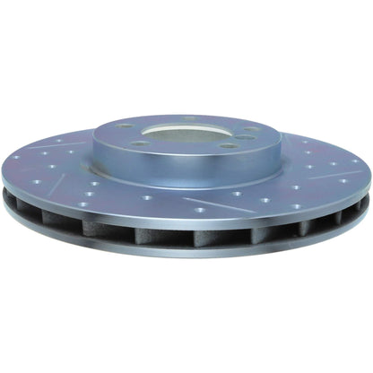 StopTech Select Sport Drilled And Slotted Brake Rotor; Front Left