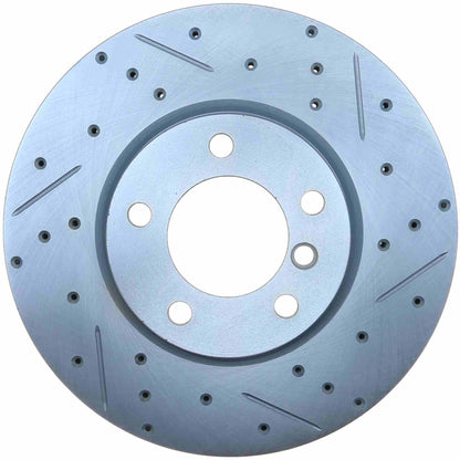 StopTech Select Sport Drilled And Slotted Brake Rotor; Front Left
