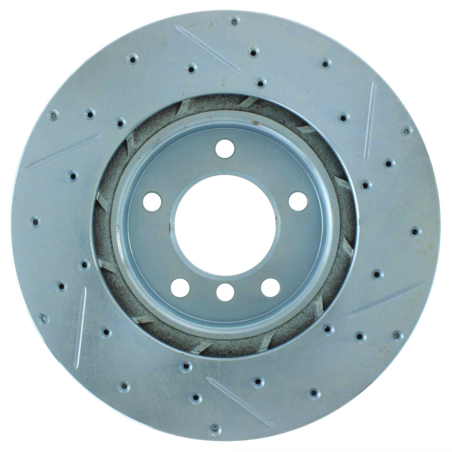 StopTech Select Sport Drilled And Slotted Brake Rotor; Front Right