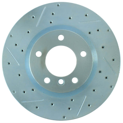 StopTech Select Sport Drilled And Slotted Brake Rotor; Front Right