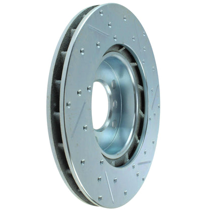 StopTech Select Sport Drilled And Slotted Brake Rotor; Front Right