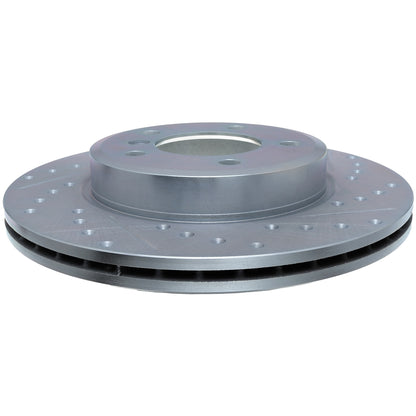 StopTech Select Sport Drilled And Slotted Brake Rotor; Front Left