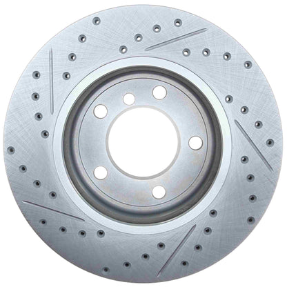 StopTech Select Sport Drilled And Slotted Brake Rotor; Front Left