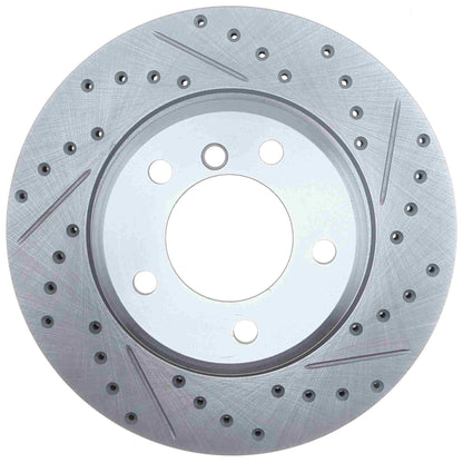 StopTech Select Sport Drilled And Slotted Brake Rotor; Front Left