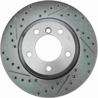 StopTech Select Sport Drilled And Slotted Brake Rotor; Front Right