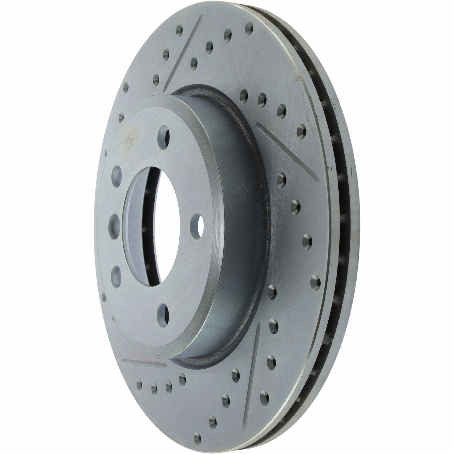 StopTech Select Sport Drilled And Slotted Brake Rotor; Front Right