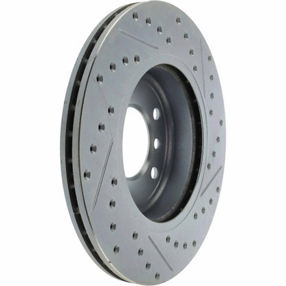 StopTech Select Sport Drilled And Slotted Brake Rotor; Front Right
