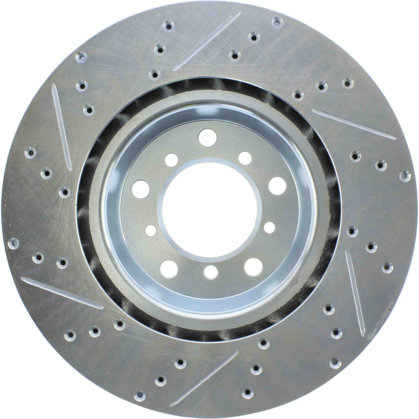 StopTech Select Sport Drilled And Slotted Brake Rotor; Front Left