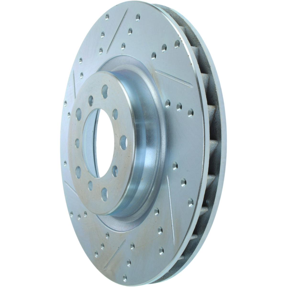 StopTech Select Sport Drilled And Slotted Brake Rotor; Front Right