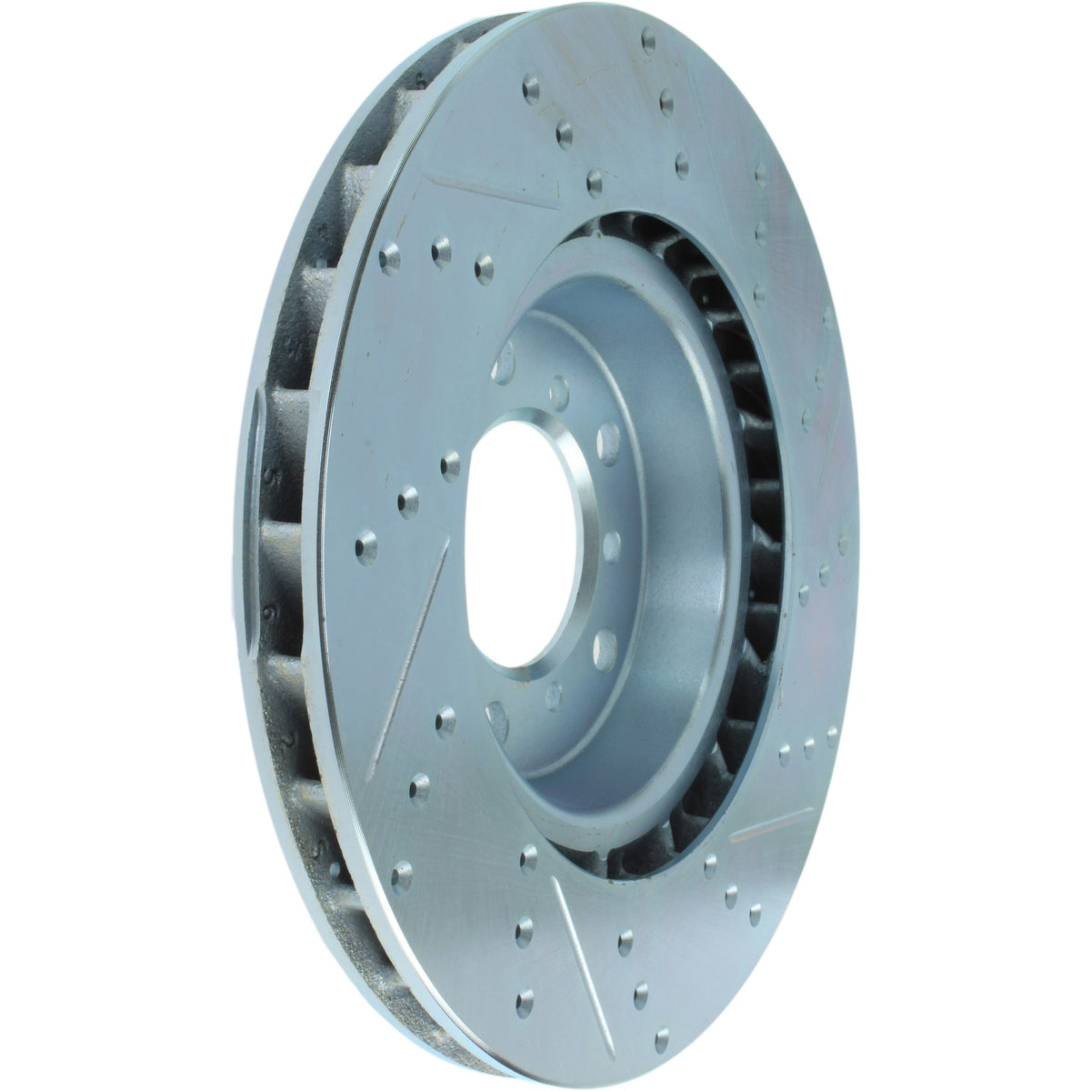 StopTech Select Sport Drilled And Slotted Brake Rotor; Front Right