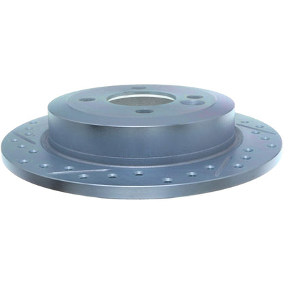 StopTech 02-06 Mini Cooper Select Sport Slotted & Drilled Rear Right Rotor 227.34066R