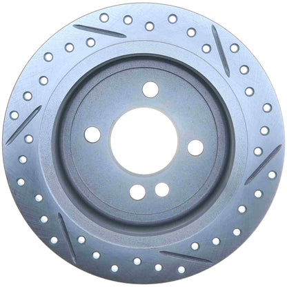 StopTech 02-06 Mini Cooper Select Sport Slotted & Drilled Rear Right Rotor 227.34066R