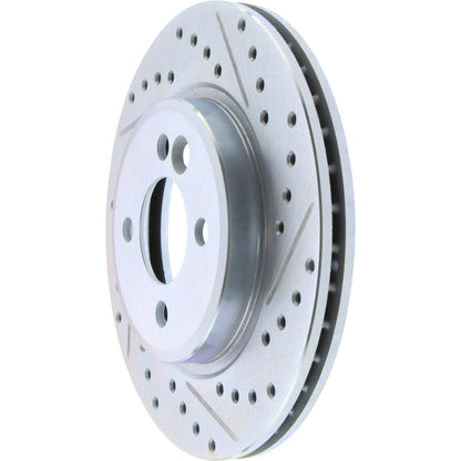StopTech 02-06 Mini Cooper Select Sport Slotted & Drilled Front Left Rotor 227.34067L