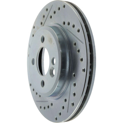 StopTech 02-06 Mini Cooper Select Sport Slotted & Drilled Front Right Rotor 227.34067R