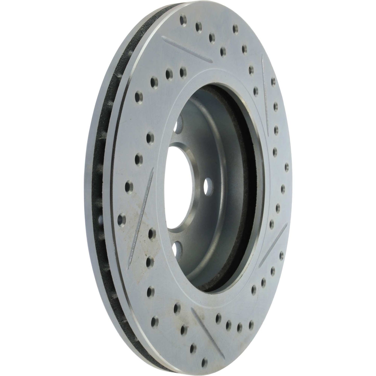 StopTech 02-06 Mini Cooper Select Sport Slotted & Drilled Front Right Rotor 227.34067R